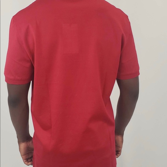 Salvatore Ferragamo Short Sleeve Polo in Red NEW WITH TAGS - Picture 5 of 5